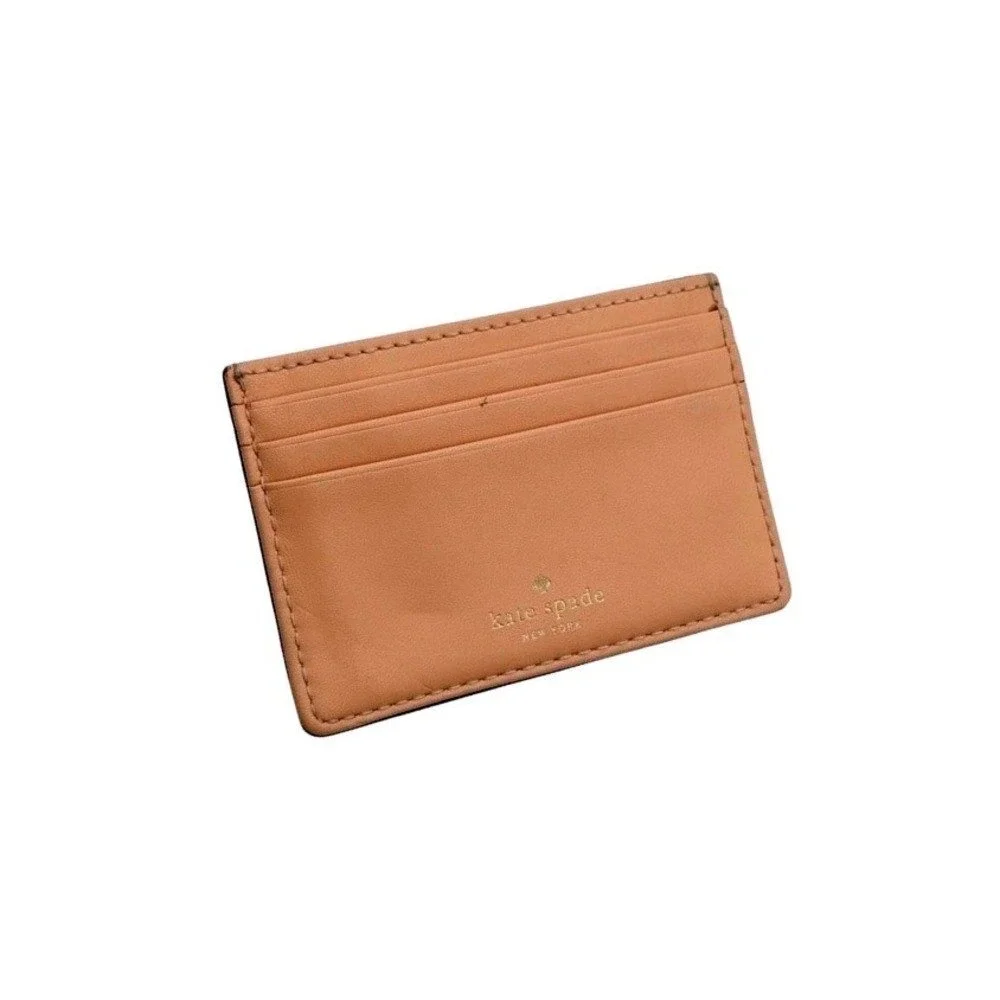 Kate Spade Wellesley Graham Card Case Bright Green Leather